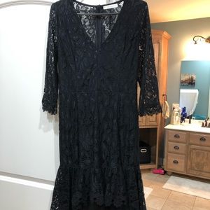 Black lace dress